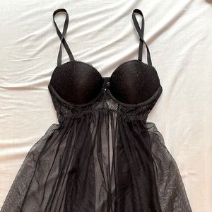 Victoria’s Secret Open Back Bustier Babydoll 34B/S